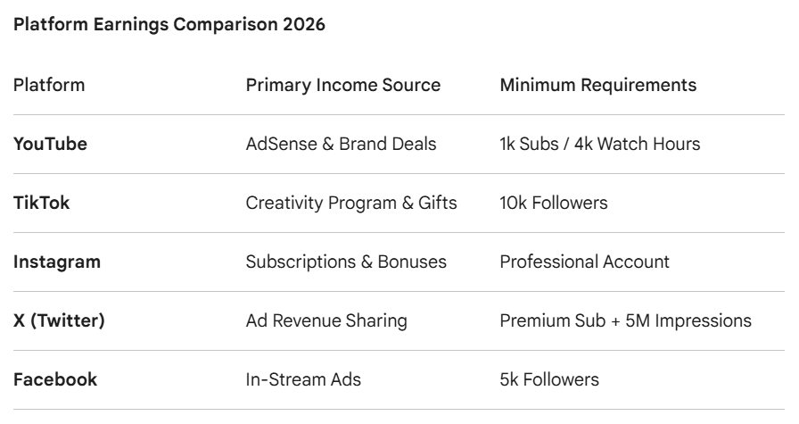 How to Monetize Social Media Platforms in 2026: A Complete Guide