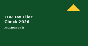 FBR Tax Filer Check Online 2026 ATL status guide banner
